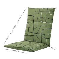 Kussen lage rug ca.105x50cm Joah sage 2 stuks