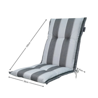 Kussen lage rug ca.105x50cm Banda grey 2 stuks