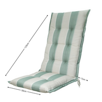 Kussen hoge rug ca.123x50cm Banda kaki 2 stuks