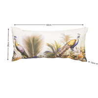 Sierkussen paspel ca.28x60cm Flore purple 2 stuks