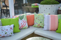 Sierkussen paspel ca.30x50cm Outdoor+ Milly natural 2 stuks