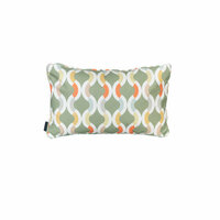 Sierkussen paspel ca.30x50cm Outdoor+ Trivia green 2 stuks