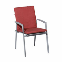 Stapelstoel kussen ca.97x49cm Outdoor Manchester red 2 stuks