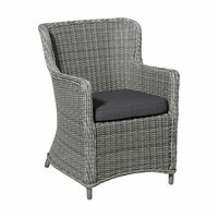 Wicker universeel ca.48x48cm Outdoor Manchester grey 2 stuks