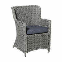 Wicker universeel ca.48x48cm Outdoor Manchester denim grey 2 stuks
