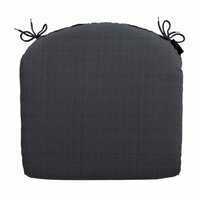Zitkussen ca.46x48cm Basic black 2 stuks