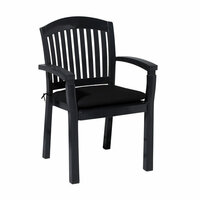 Zitkussen ca.46x48cm Panama black 2 stuks