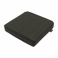 Luxe zitkussen ca.40x40cm Dark grey canvas eco+ 2 stuks