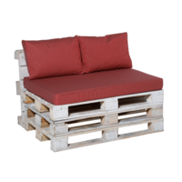 Lounge palletkussen set 120x80cm + rugkussens (Outdoor Manchester Red) - Madison