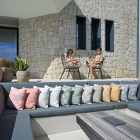 Zitje universeel rits ca.40x40cm Outdoor WR Napels mustard