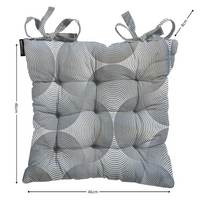 Toscane kussen ca.46x46cm O WR Napels rondo grey