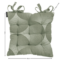 Toscane kussen ca.46x46cm O WR Napels rondo khaki