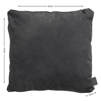 Sierkussen paspel ca.45x45cm Panama black 2 stuks
