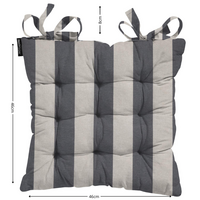 Toscane kussen ca.46x46cm Amora grey 2 stuks