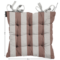 Toscane kussen ca.46x46cm Amora mocca 2 stuks