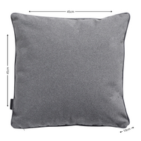 Sierkussen paspel ca.45x45cm Outdoor Manchester grey 2 stuks