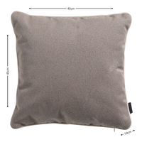 Sierkussen paspel ca.45x45cm Outdoor Manchester taupe 2 stuks