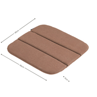 Modern dining kussen luxe ca.40x40cm Panama mocca 2 stuks