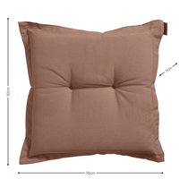 Zit universeel ca.50x50cm Panama mocca 2 stuks