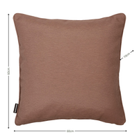 Sierkussen paspel ca.60x60cm Panama Mocca 2 stuks