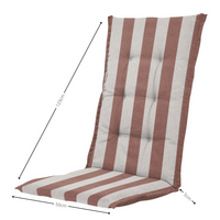 Kussen hoge rug ca.123x50cm Amora mocca