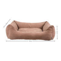 Hondenbed wasbaar ca.100x80x25cm Lins bronze