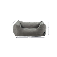 Hondenbed wasbaar ca.65x45x20cm Lins grey