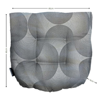 Wicker Flex ca.46x46cm Outdoor WR Napels rondo grey