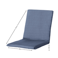 Stapelstoel kussen ca.97x49cm Basic blue 2 stuks