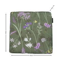 Luxe zitkussen ca.40x40cm Donna green canvas eco+ 2 stuks