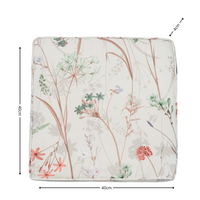 Luxe zitkussen ca.40x40cm Donna natural canvas eco+ 2 stuks