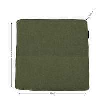 Luxe zitkussen ca.40x40cm Green canvas eco+ 2 stuks