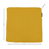 Luxe zitkussen ca.40x40cm Gold canvas eco+ 2 stuks