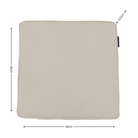 Luxe zitkussen ca.40x40cm Beige canvas eco+ 2 stuks