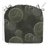 Zitkussen ca.46x48cm Circle green 2 stuks