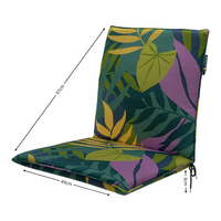 Stapelstoel kussen ca.97x49cm Iven green 2 stuks