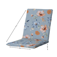 Stapelstoel kussen ca.97x49cm Florina blue 2 stuks