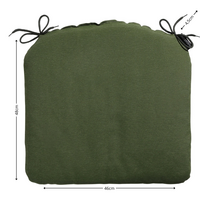 Zitkussen ca.46x48cm Panama green 2 stuks