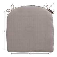 Zitkussen ca.46x48cm Basic taupe 2 stuks