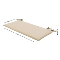 Bankkussen ca.(150)140x48cm Beige canvas eco+