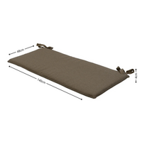 Bankkussen ca.(150)140x48cm Taupe canvas eco+