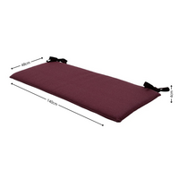 Bankkussen ca.(150)140x48cm Bordeaux canvas eco+