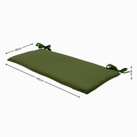 Bankkussen ca.(150)140x48cm Moss green canvas eco+