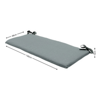 Bankkussen ca.(150)140x48cm Silver canvas eco+