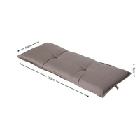 Bankkussen ca.180x48cm Basic taupe