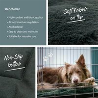 Bench mat ca.104x68cm Grey