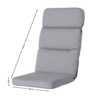 Excellent kussen laag ca.105x50cm Outdoor Manchester light grey 2 stuks