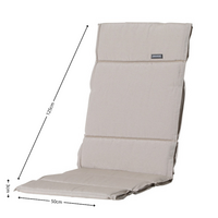 Kussen fiber de luxe ca.125x50cm Panama linnen 2 stuks