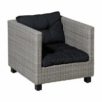 Florance zit ca.60x60cm Basic black 2 stuks