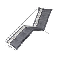 Ligbedkussen ca.200x65cm Madison garden grey